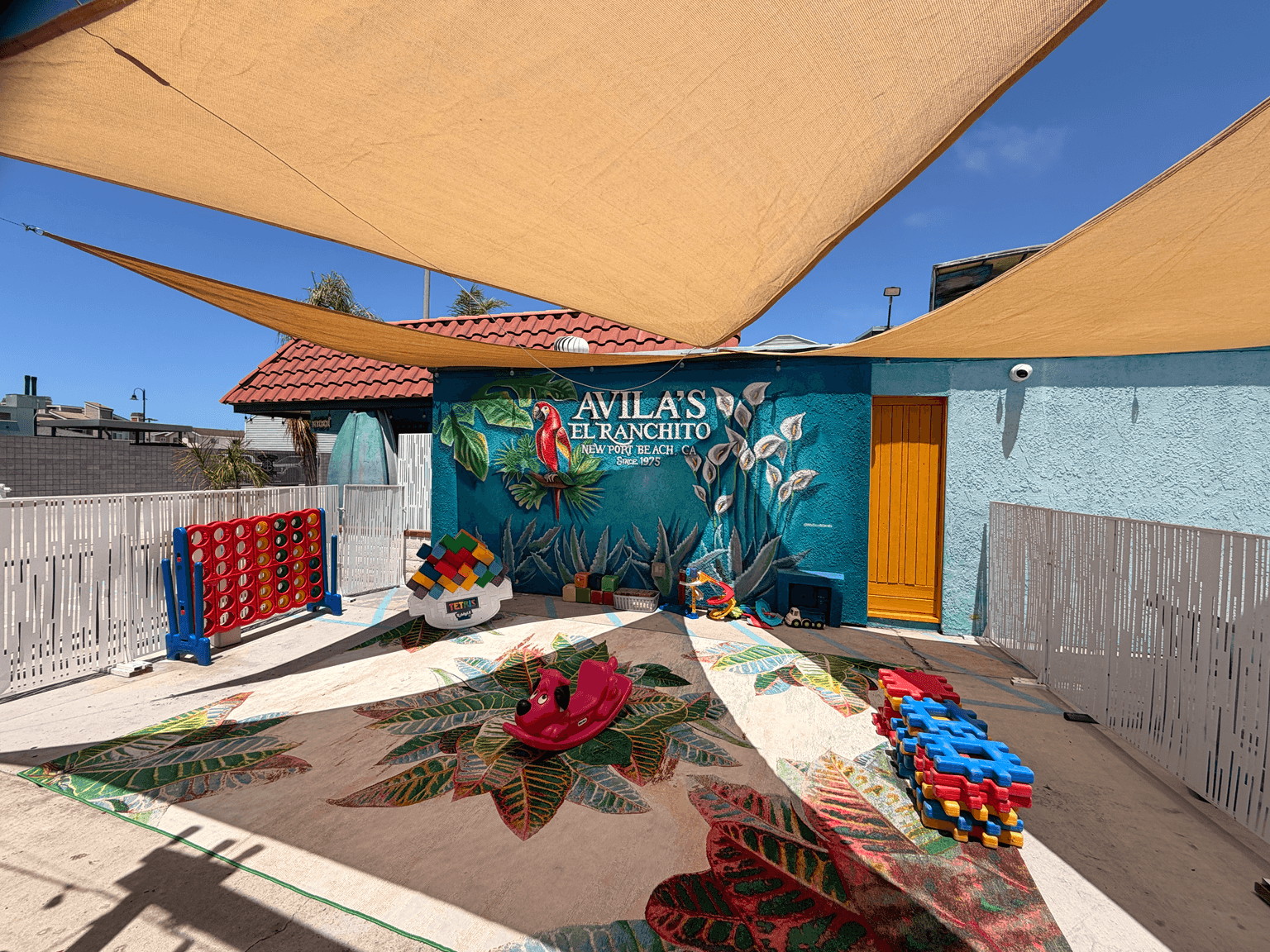 Kid Zone play area at Avila’s El Ranchito Newport Beach
